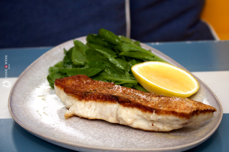 Dine & Wine Bali Best Restaurants & Culinary Guide Bali Spotlight Foodies Notes Review Da Maria Seminyak Roasted Snapper with Rocket Salad