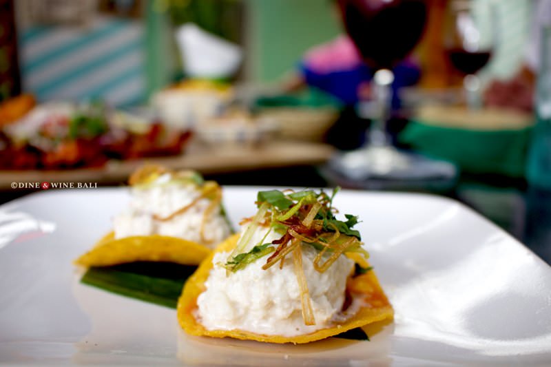 Dine & Wine Bali Best Restaurants & Culinary Guide Bali Motel Mexicola Mexican Seminyak Tostada de Cangrejo