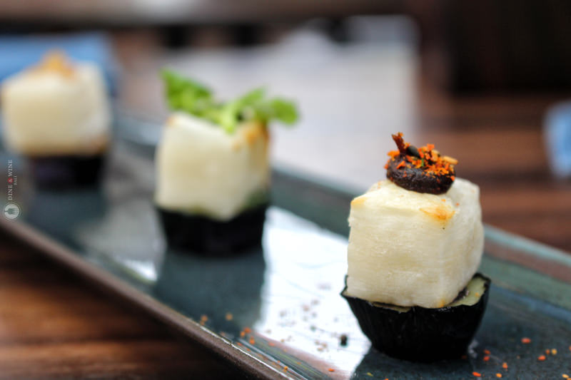 Dine & Wine Bali Best Restaurants & Culinary Guide Bali Spotlight Foodies Notes Review Indigo Canggu Japanese Cuisine Chef Shige Morita Saziku Eggplant Mochi Miso