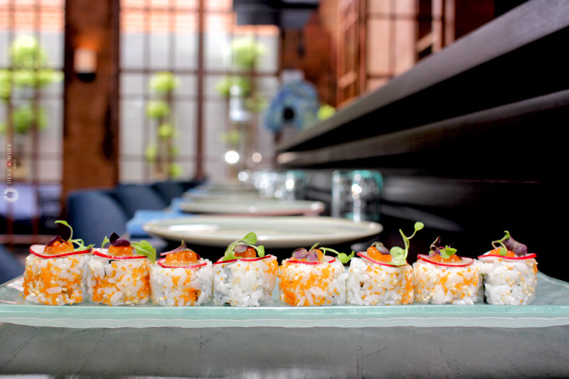 Dine & Wine Bali Best Restaurants & Culinary Guide Bali Spotlight Foodies Notes Review Indigo Canggu Japanese Cuisine Chef Shige Morita Maki Salmon Roll