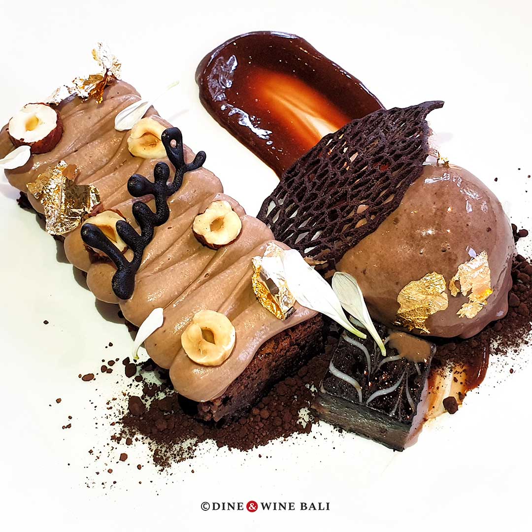 Dine & Wine Bali Best Restaurants & Culinary Guide Bali Spotlight Dine and Stay Review The Grill at Luxe Villas 7 Wonders Valrhona Chocolate Dessert