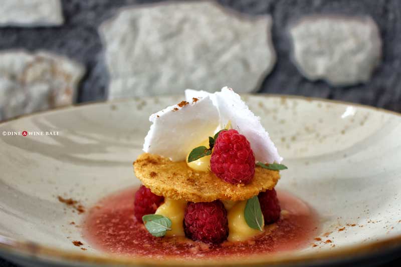 Dine & Wine Bali Best Restaurants & Culinary Guide Bali Foodies Notes Review Ona Restaurant Canggu Best Mediterranean Cuisine Bali Raspberry Tart Infused Arak