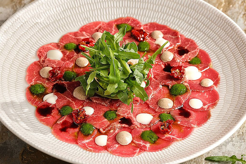 Carpaccio at Prego Italian Restaurant at The Westin Resort Nusa Dua, Bali  - Dine & Wine Bali Best Restaurant Guide