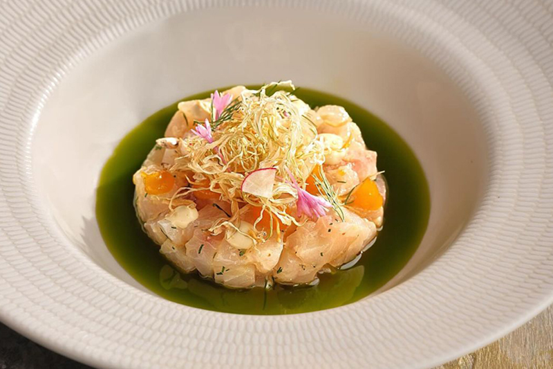 Red Snapper Crudo at Prego Italian Restaurant at The Westin Resort Nusa Dua, Bali  - Dine & Wine Bali Best Restaurant Guide