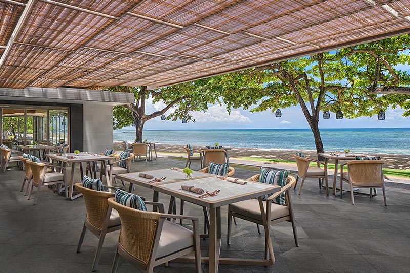 Beachfront Dining Area at Ikan Restaurant at The Westin Resort Nusa Dua