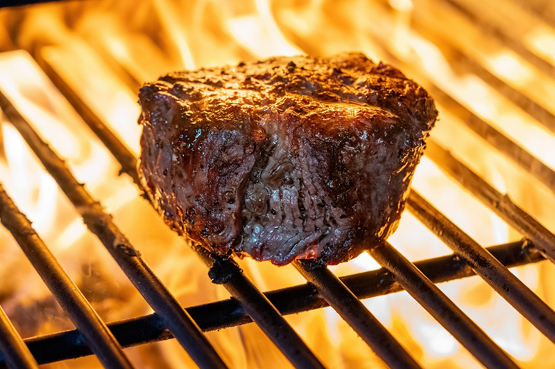 Australian Grain Fed Black Angus Tenderloin Steak grilled in a Josper oven at Big Fish Grill Bali The Stones Hotel Legian  - Dine & Wine Bali Best Restaurant Guide