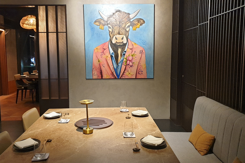 Interior YEN Social Premium Yakiniku Restaurant Bali